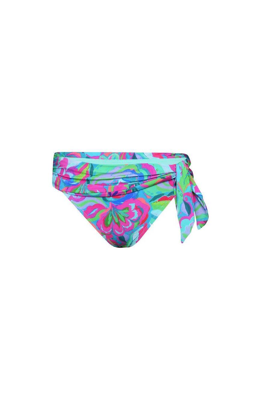 NEW SUNSHINE 79 women's swirltopia sash hipster swim bottom in multi-color